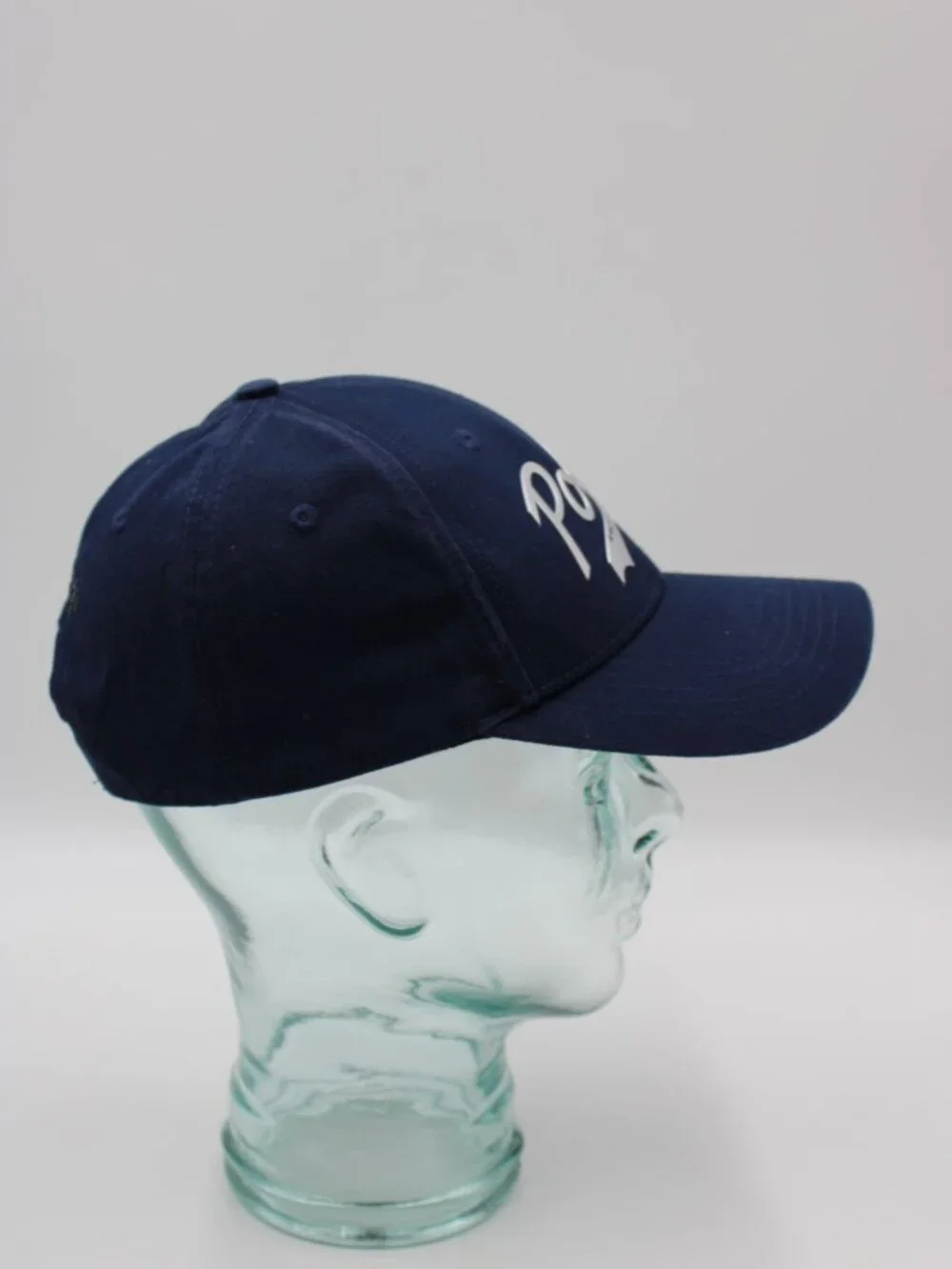 Polo Ralph Lauren Fragrance Est 67 Snapback Hat Cap Navy Blue Silver One Size